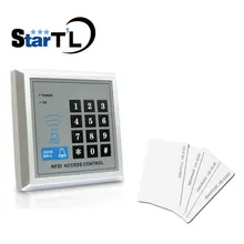 125 кГц RFID Система контроля доступа RFID/EM клавиатура карты доступа Управление открывания двери с 10 шт. карты