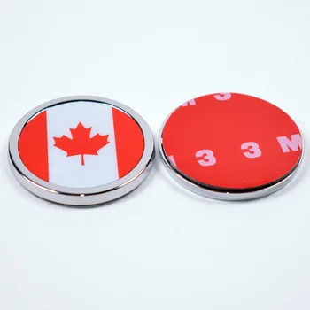 

2Pcs/lot Auto Canadian Flag Car Fender Tail Trunk Emblem Badge Decal Sticker For Land Rover Nissan Porsche Car-styling Cover