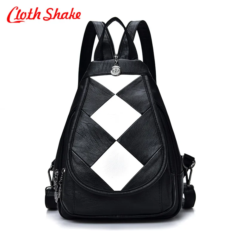 

New Women Backpack High Quality PU Leather Mochila Escolar School Bags For Teenagers Girl Multipurpose Backpacks Fashion Choice