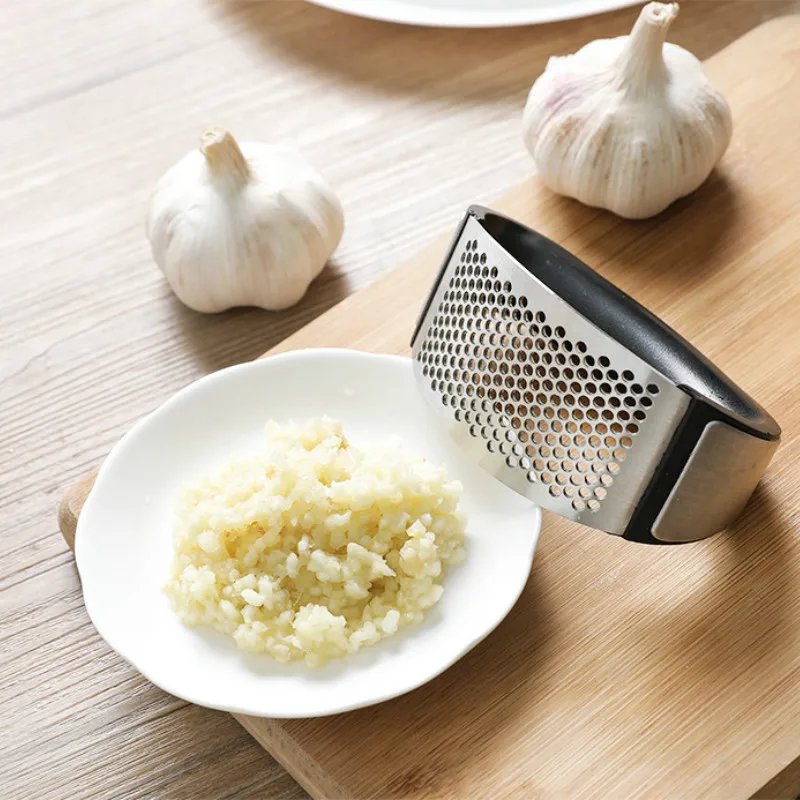 New Stainless Steel Garlic Presses Manual Garlic Mincer Chopping Garlic