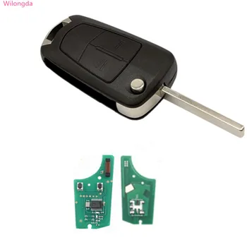 

Wilongda Car key 2 button flip remote key with 434mhz PCF7941 chip For Opel VAUXHALL and ASTRA H auto key