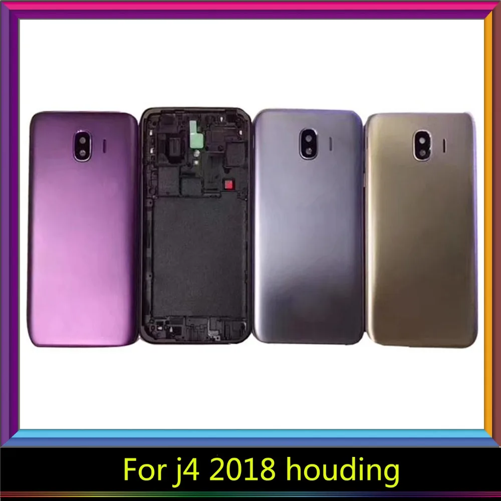 For Samsung Galaxy J4 J400 J400F SM_J400 J6 J600 J600F J8 J800 J800F 2018 Middle Frame Housing Back Cover With Rear Battery Door | Мобильные