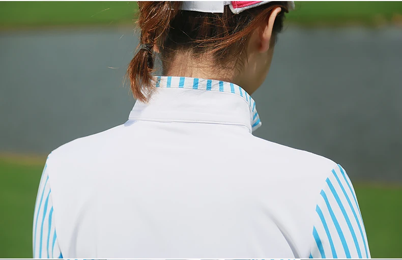 PGM одежда для гольфа женский летний мягкий обтягивающая высокоэластичная спортивный костюм блузка с длинными рукавами Короткая юбка для леди