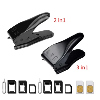 

UANME 2 IN 1 / 3 IN 1 Micro SIM to Nano Mano Sim Card Cutter For iPhone X 8 7 6 6S Plus 5S 5 5C SE / Samsung & Eject Pin Key
