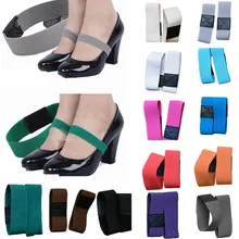 1 пара однотонных туфель на шнурках с цветными эластичными лентами; женская обувь на высоком каблуке со шнуровкой; женские повседневные широкие шнурки