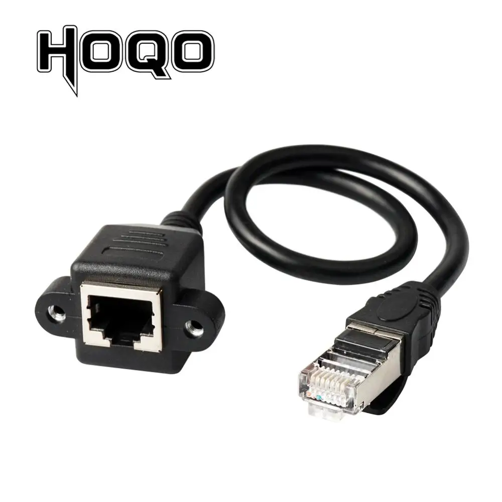 Удлинительный кабель ethernet Rj45 с углом вниз 90 градусов винтовой панелью разъем