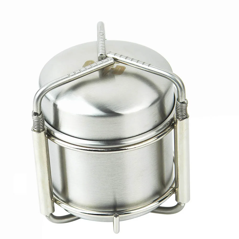 

Outdoor Stoves Stainless Steel Portable Mini Ultra-light Spirit Burner Alcohol Stove Outdoor Camping Furnace with Stand B-1