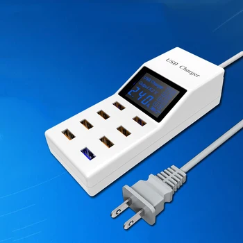 

Thbelieve 2018 New Charger Multi HUB Charge 8 USB Charging Station EU UK US Plug Multiple Desktop Charging QC 3.0 Quick Charge