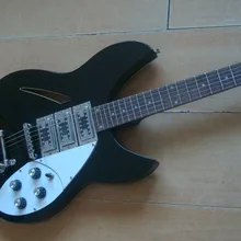 Фирменная Новинка Рик backer черный полый корпус гитары 3 пикапы bigsby тремоло 6 Строки одна деталь шеи Высокое качество