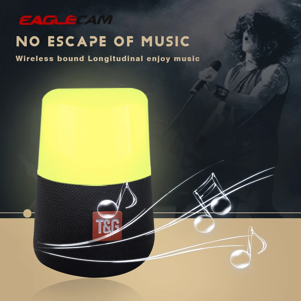 

10W LED Stereo bass Subwoofer column Mini wireless bluetooth speaker portable sound boom box waterproof pc fm raido USB speaker