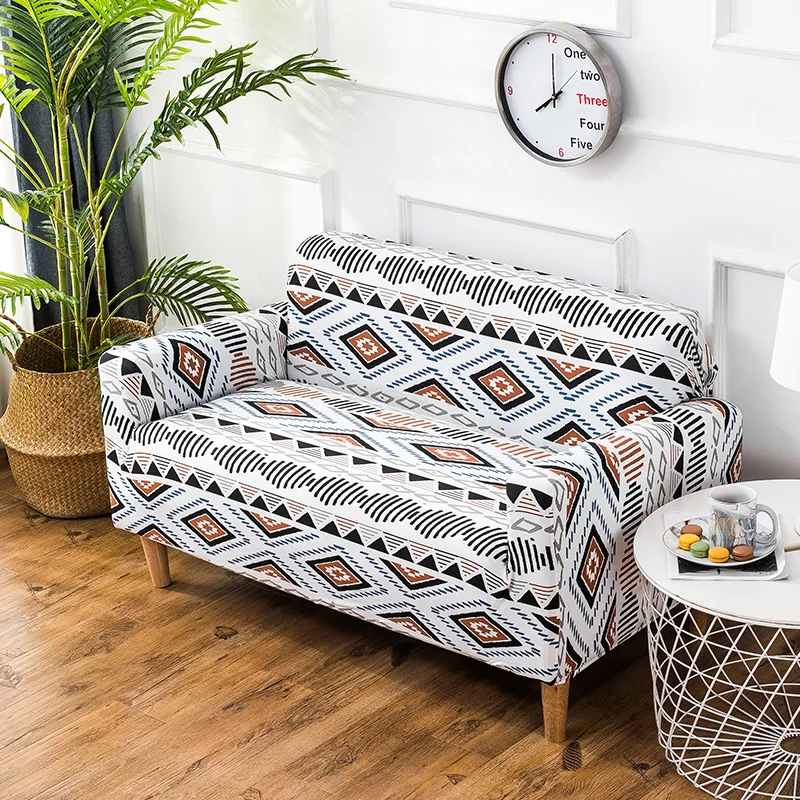 Тропический стиль универсальный эластичный стрейч диван Чехлы для гостиной диван Чехлы мебель протектор богемный домашний декор SC017 - Цвет: 2