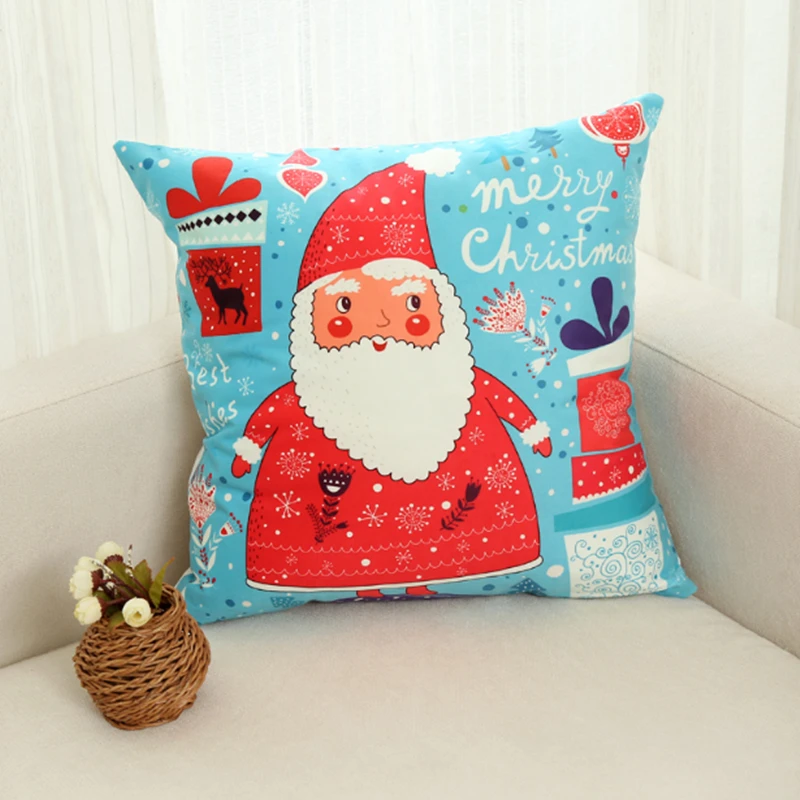 سانتا كلوز عيد الميلاد هدايا المخدة وسادة السيارة ins الرياح وسادة كنبة مكتب غرفة نوم لطيف وسادة المنزل الديكور 45x45 سنتيمتر