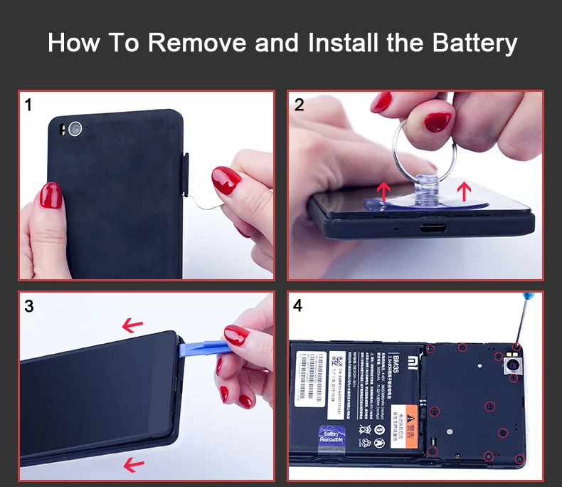 Original NOHON Battery For Xiaomi Mi4C Mi 4C Batteries BM35 3030mAh Mobile Phone Replacement Battery Free Tools Retail Package   (15)