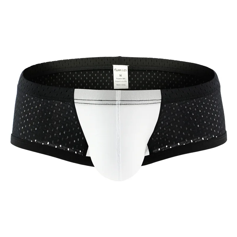 Мужские сетчатые трусы Cueca сексуальные хлопковые боксерские шорты для геев