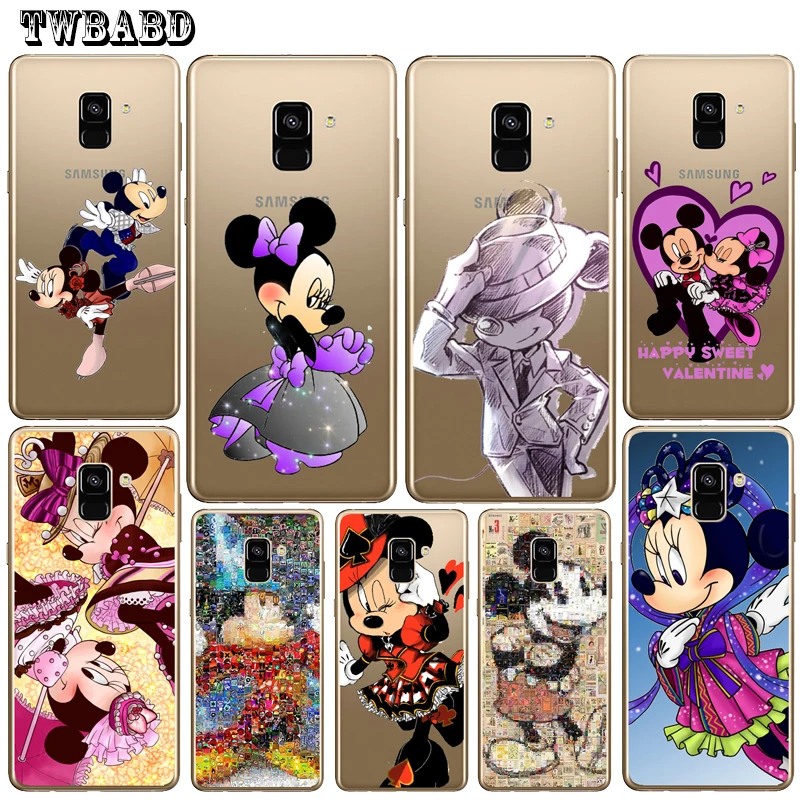 

Cute Minnie Mouse Cool Mickey Phone Case For Cover Samsung S9 S8Plus A3 A5 A7 2016 J3 J5 J7 2017 S7 S7Edge A8 Plus 2018 Shell