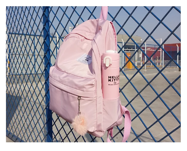 Moda Feminina Mochila de Viagem Escola Mochila