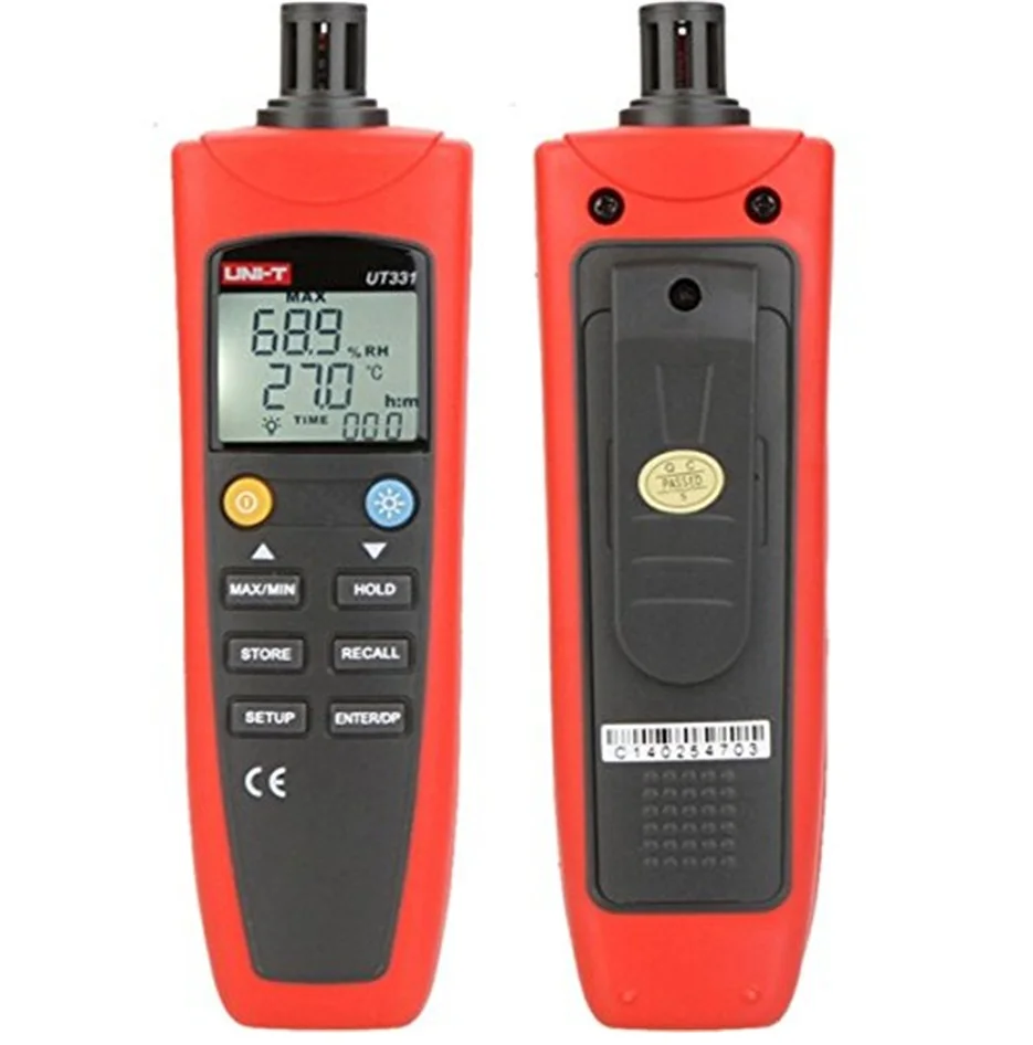 

UNI-T Digital Temperature Humidity Meter UT332 UT331 Thermo-Hygrometer Thermometer Data Storage Recall USB Transfer Dew Point