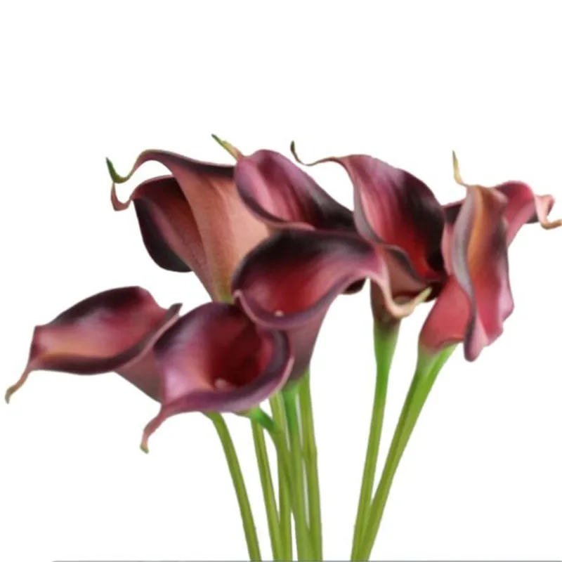 10pcs Mini Artificial Calla Lily Wedding Flowers Bouquet Calla lily