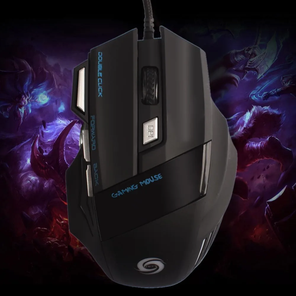 6Button 5500DPI LED Optical USB Wired Gaming Mouse Mice for laptops PC Pro Gaming #279501