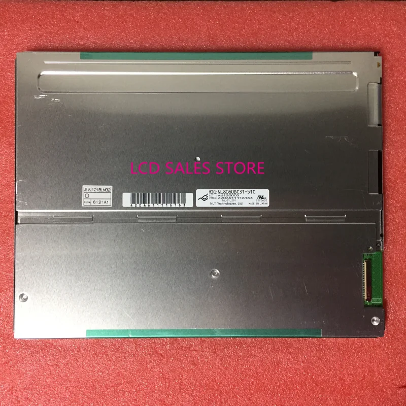 

NL8060BC31-51C 12.1 INCH Original INDUSTRIAL MONITOR LCD DISPLAY SCREEN LED BACKLIGHT LVDS 20 PINS 800*600