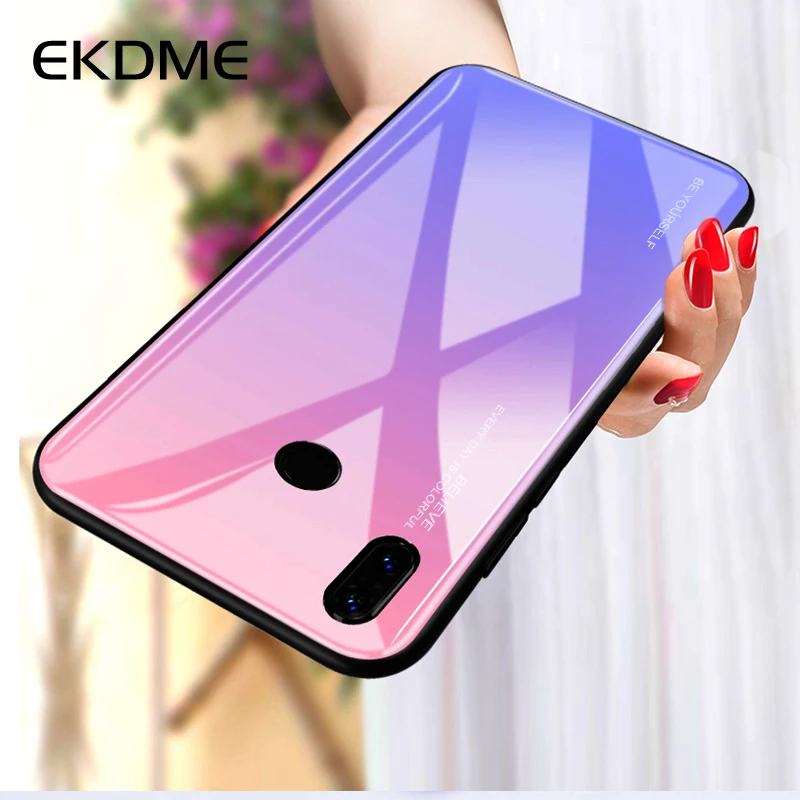 

Gradient Phone Shell For Xiaomi Redmi Note 5 6 Pro Mi 8 A2 Lite A1 6 Mi6 Pocophone F1 Mi6X Mi5X Tempered Glass Cases Color Coque