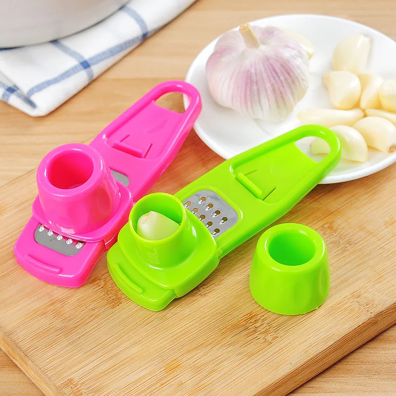 Small Kitchen Tool Home Garlic Grater Green Rose Red High Quality Durable multi purpose Garlic