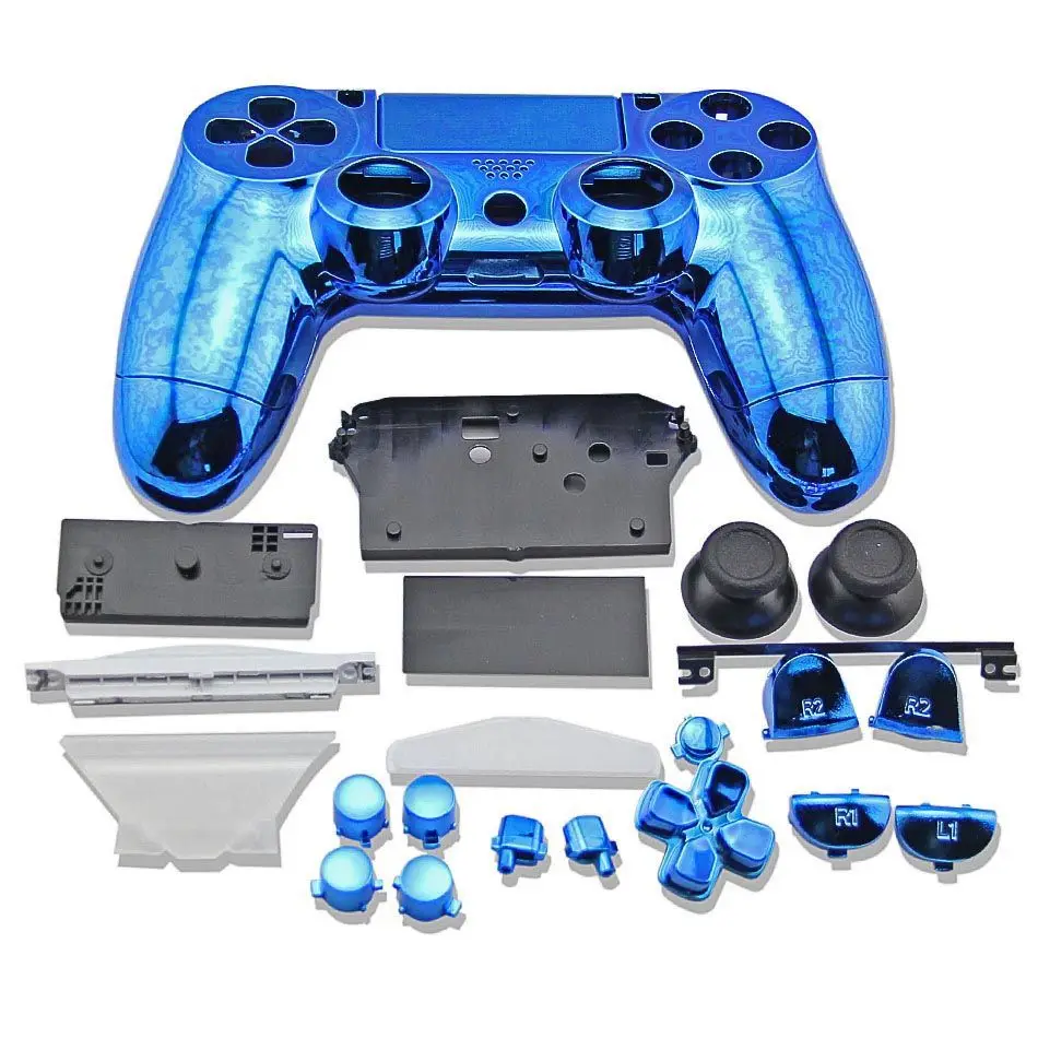 Контроллер PS4 покрытие хромированный чехол Корпус оболочка для sony PS4 DualShock 4 геймпад внешнее покрытие замена версии V1