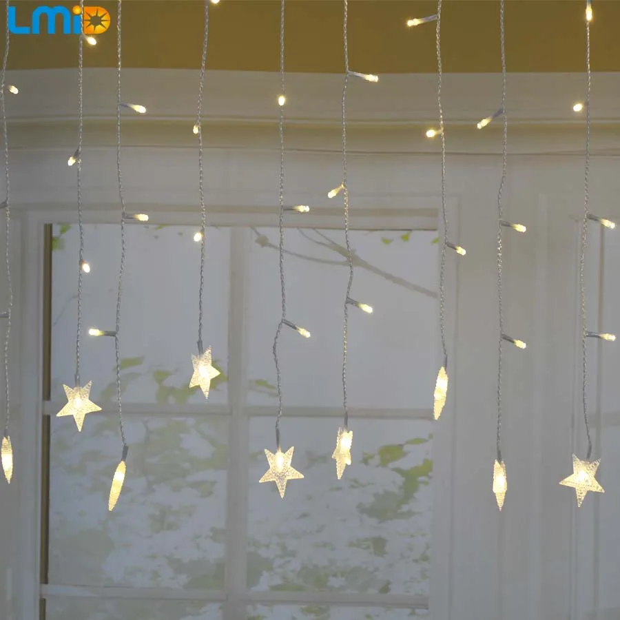 LMID LED Crutain String Luces de Navidad al aire libre noche Hada luz vacaciones fiesta decoración luminarias Garland Luces LED Navidad LMID LED Crutain String Luces de Navidad al aire libre noche Hada luz vacaciones fiesta decoración luminarias Garland Luces LED Navidad