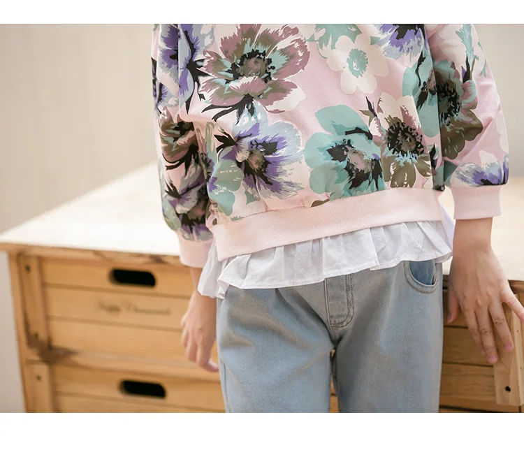 kids teens clothes floral pattern cotton t shirts for girls baby 2018 spring autumn long sleeve tops for girls 14 years clothing 4 5 6 7 8 9 10 11 12 13 14 15 years little big teenage girls t shirts for children girls tops (8)