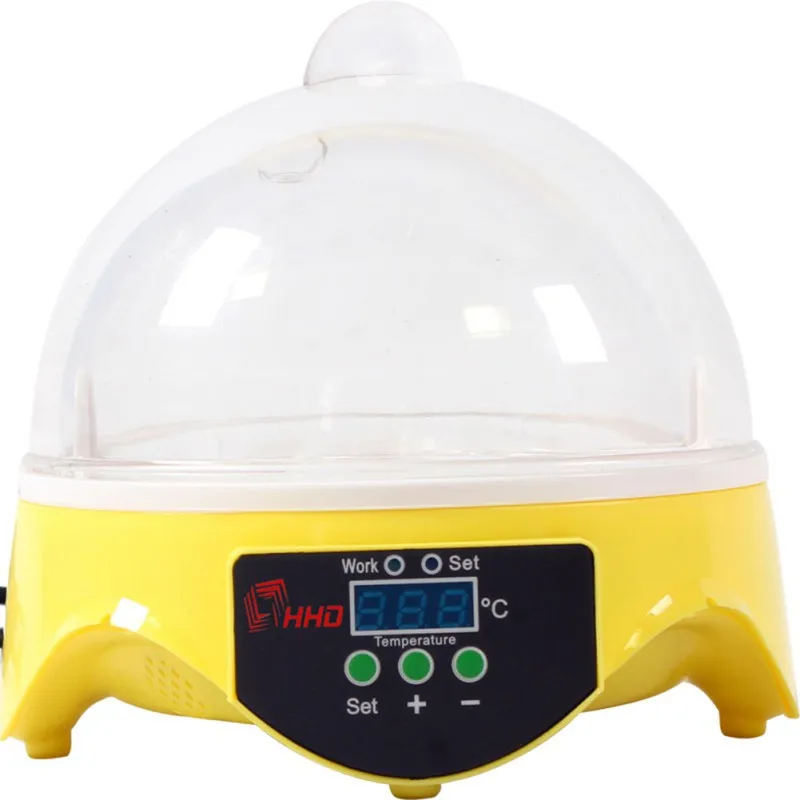 7 яиц инкубатор Автоматическая птица курица для вылупления яиц аппарат Брудер цифровой контроль температуры для утиной птицы голубиное яйцо