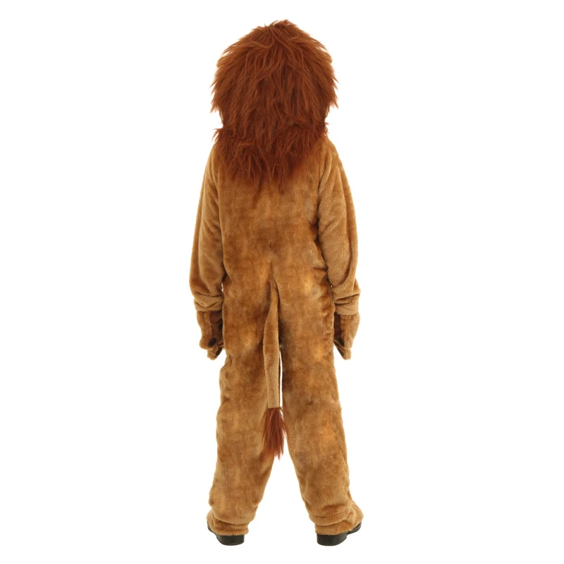 Goede Kind Deluxe Leeuw Kostuum Kids Animal Halloween Cosplay Kostuums Fancy Wizard Of Oz Film Rol Jumpsuits