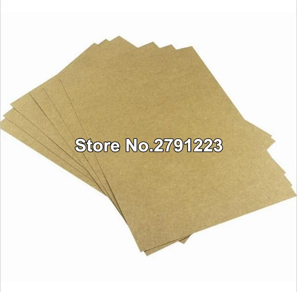 20pcs/lot A4 ! High quality A4 Thick Brown Kraft Paper Paperboard Cardboard Card Blank