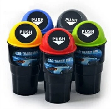 

1pc bottle Car trash can Mini Cup car trash Truck with trash can Car storage box
