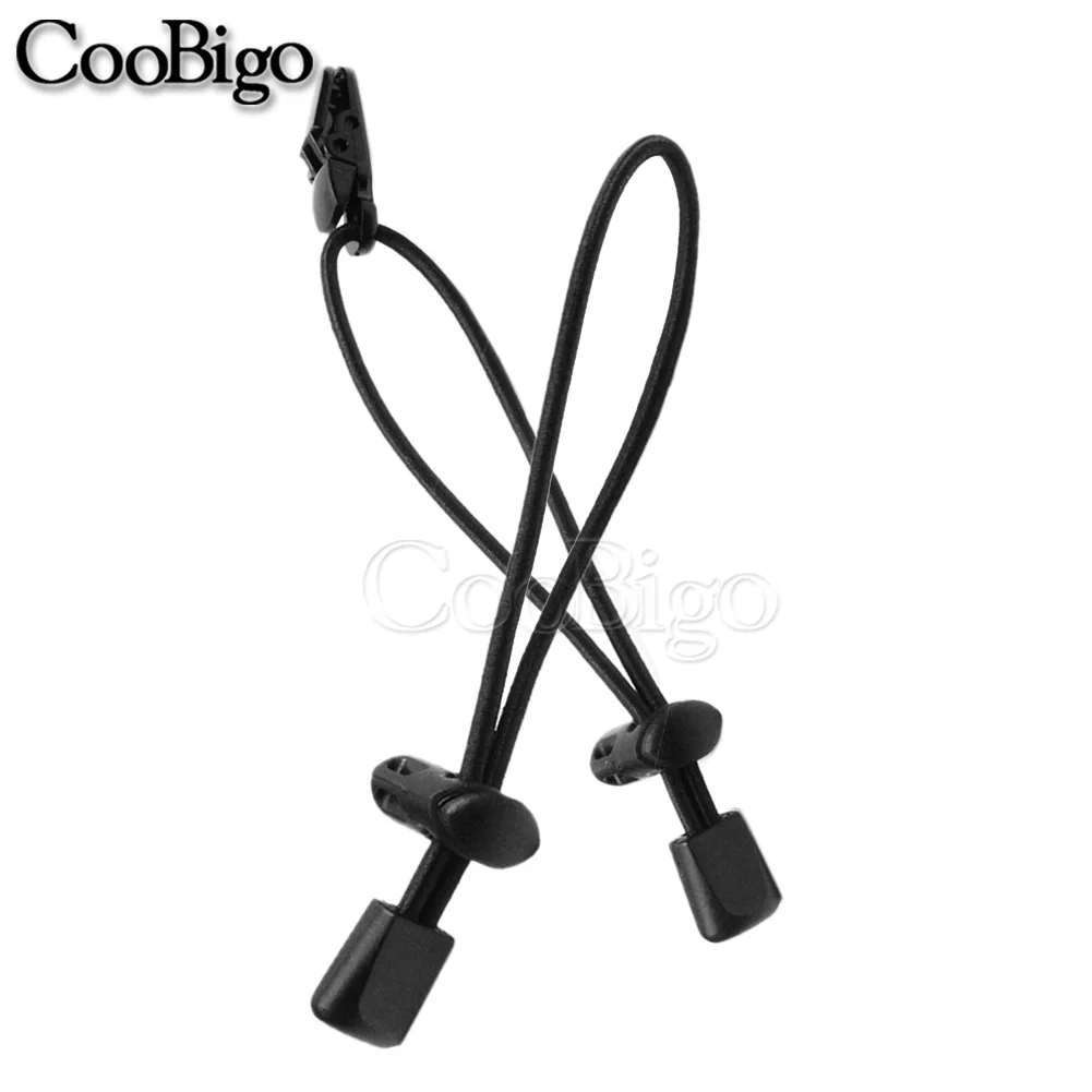 1pcs Race Bib Number Fixing Clips Buckles Loop Holder Elastic Rope for