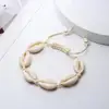 Pulsera de conchas con cuentas de punto para mujer, joyería Bohemia, accesorios de perlas naturales, brazaletes de cuerda, tamaño Adj ► Foto 1/6