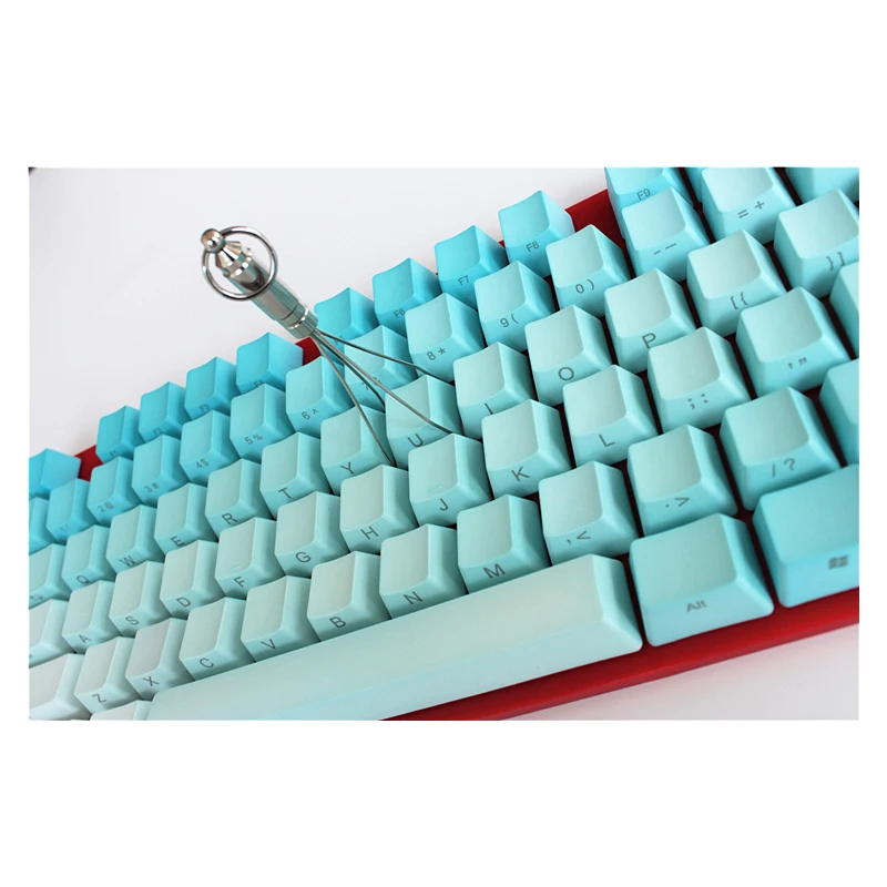 87 клавиш Радужный OEM профиль брелки Cherry MX Переключатель PBT колпачки радий valture с боковой печатью для механической клавиатуры