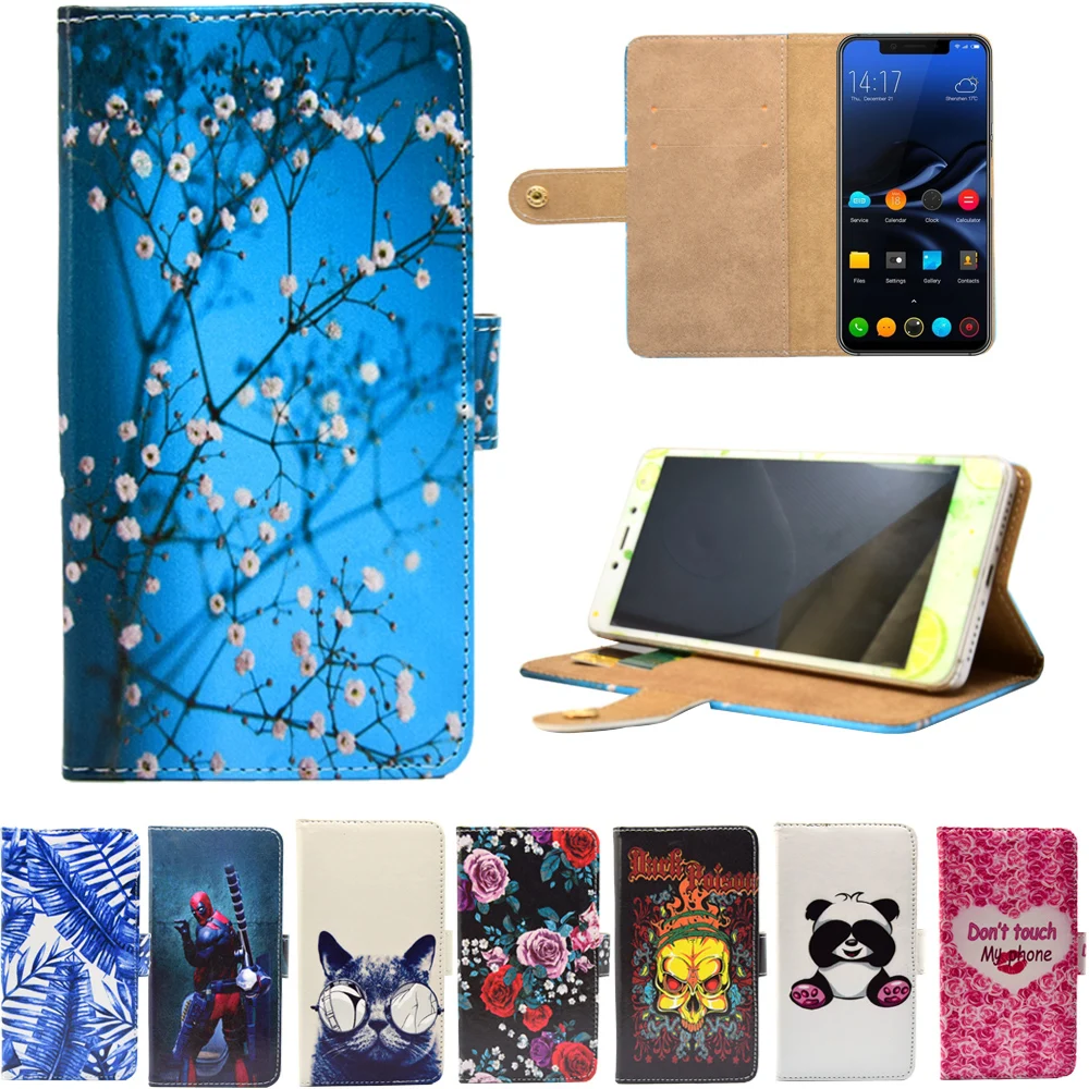 

PU Leather Phone Case Anime Cases Flip Wallet Stand Cover for Elephone A2 A2 Pro A3 A4 pro A5 A5 lite A6 P8 P11 P12 S8 Pro U Pro