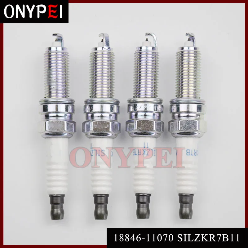 4pcs/lot Iridium Spark Plug 18846 11070 SILZKR7B11 for Hyundai Genesis