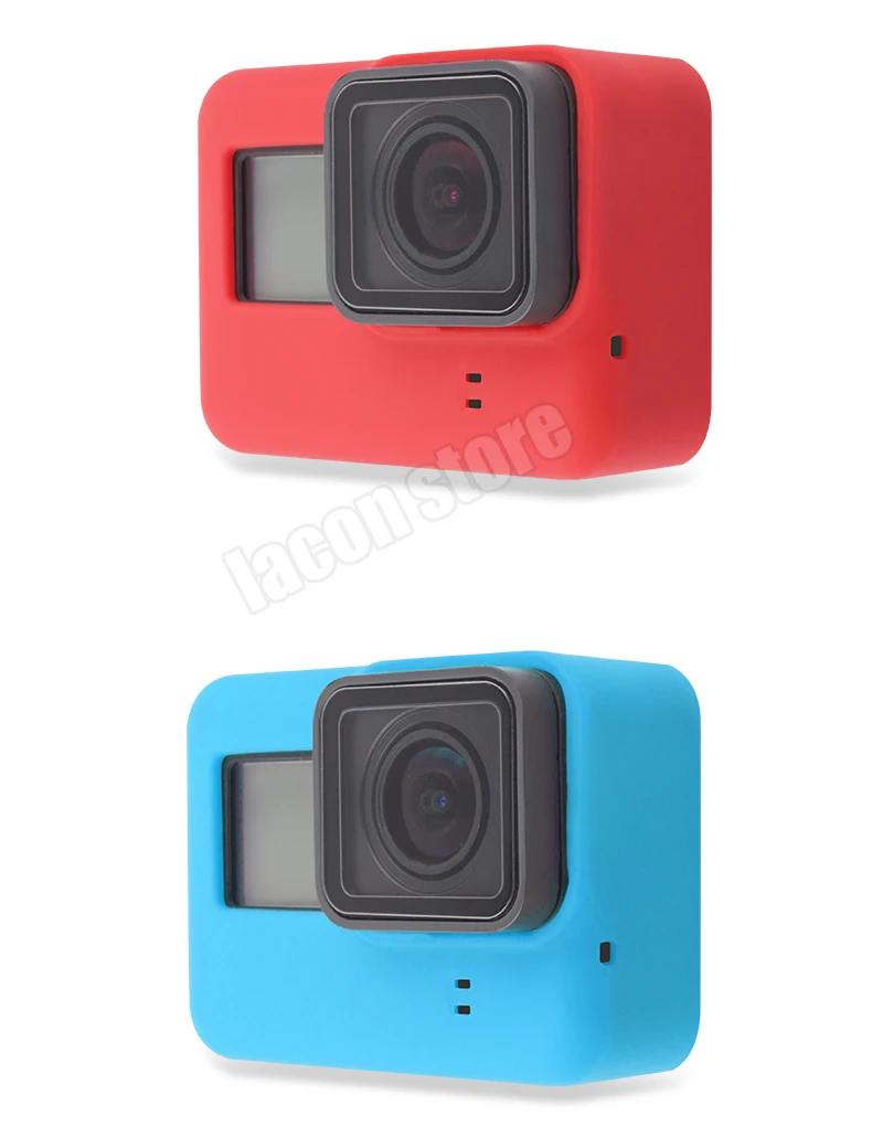 Аксессуары для Go Pro, чехол для экшн-камеры, защитный силиконовый чехол+ Крышка для объектива GoPro Hero 6 7 Black Hero 5, крепление для камеры