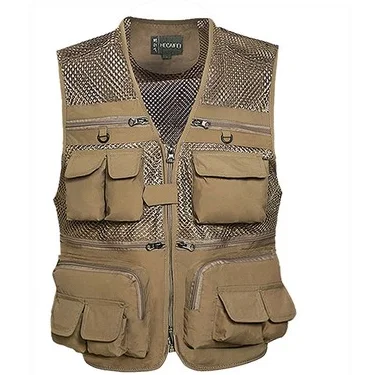 

autumn of 2019 men mesh vest photographer Vest director Many vest pocket