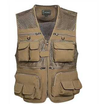 

autumn of 2020 men mesh vest photographer Vest director Many vest pocket
