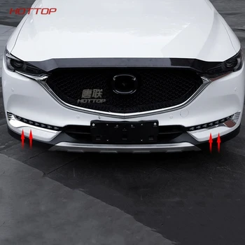 

Topunion For Mazda CX-5 CX5 2017 2018 Front Fog Light Foglight Lamp Under Protector Lid Eyelid Eyebrows Cover Kit Trim