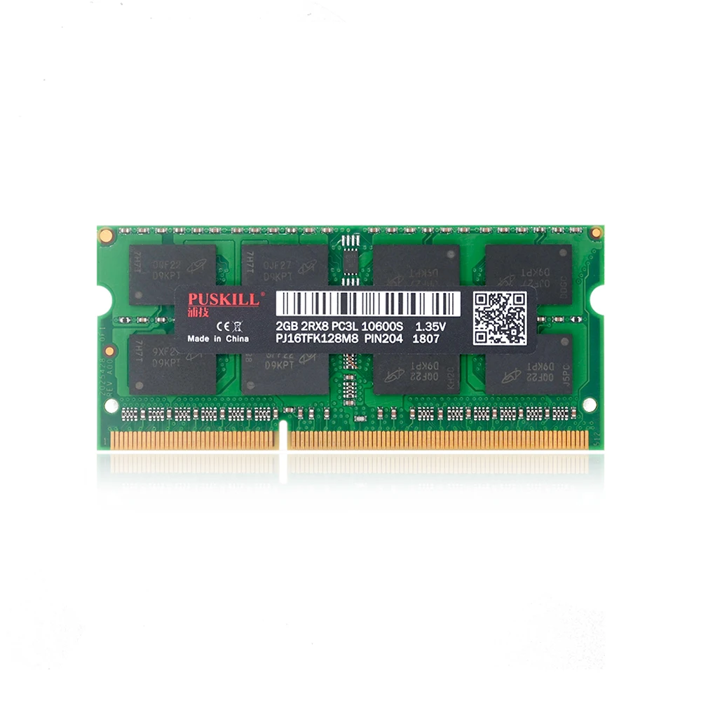 

Laptop Memory DDR3 2GB 1333MHz PC3 204Pin 1.35V no ECC RAM