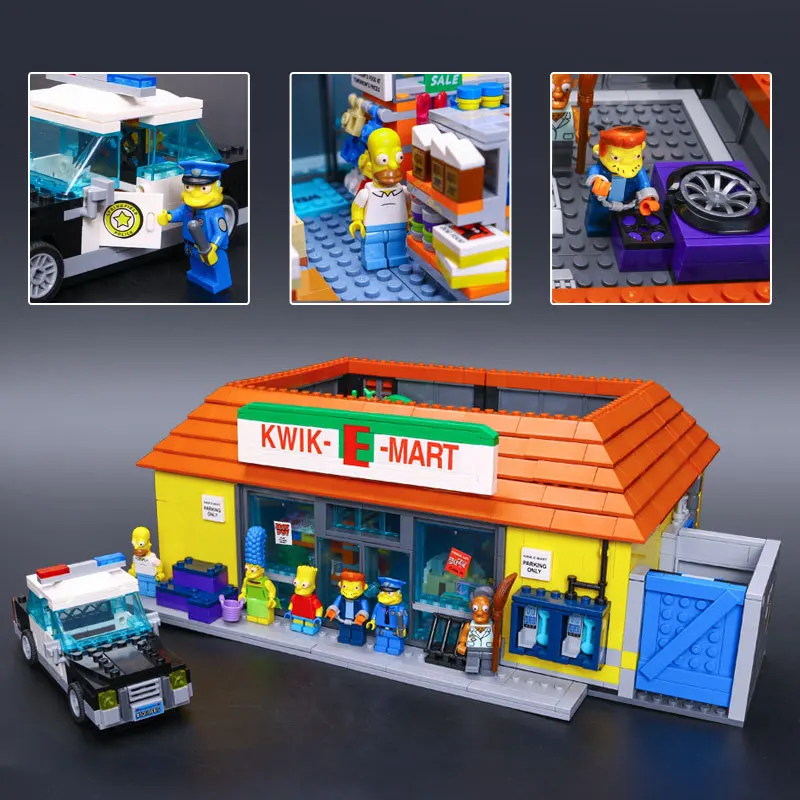 

IN STOCK XYTMC 16004 2232Pcs Movie series The Simpsons Action lepin Model Building Block Bricks Compatible legoIYE 71016 gift