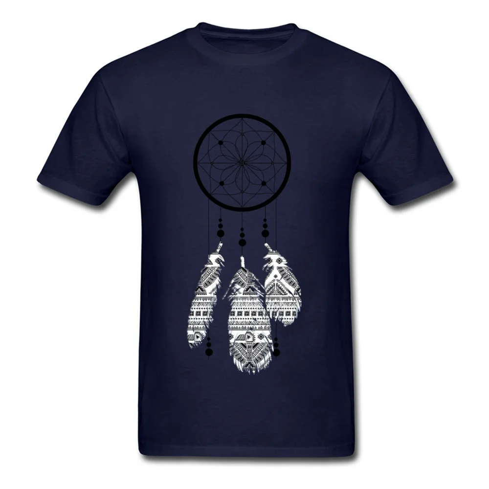 Dream Catcher Father Day 100% Cotton Fabric O Neck Tops Shirts Short Sleeve Leisure Clothing Shirt New Coming T Shirt Dream Catcher navy