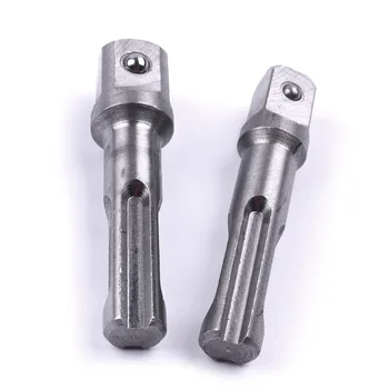 

2Pcs/Set 1/2'' 3/8'' SDS Socket Driver Wood Drill Quick Change Hex Shank Adapter Connector Hammer Drilling Bit Impact Head Tools