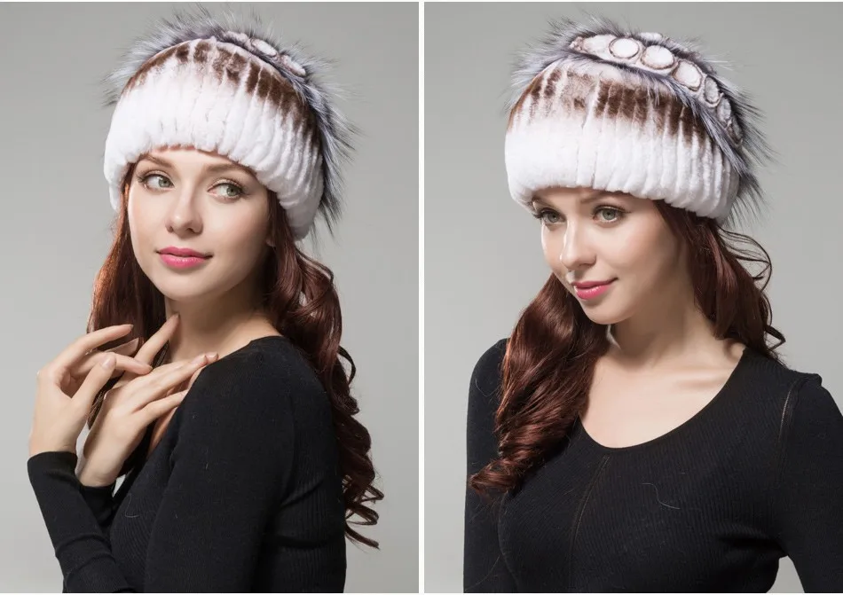 fur woman winter hats PCM009 (14)