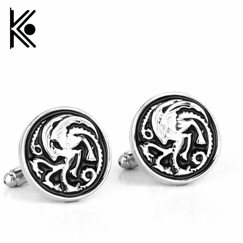 

wholesale price Game of Thrones Targaryen Cufflinks the Luxury Cufflinks for Men's Shirts the Vintage Movie Jewelry