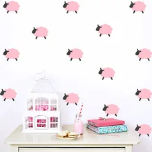 Hot venda Criativa ovelhas DIY Adesivos de Parede para quartos de crianças quarto adesivos de parede Home decor Sala de estar do quarto do bebê