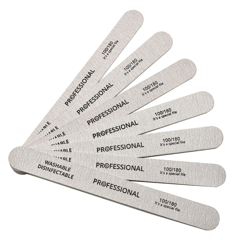 100 шт пилочка для ногтей 100/180 деревянный шлифовальный буферный блок для педикюра маникюрный УФ-гель для ногтей профессиональные пилочки для ногтей искусственные кончики для ногтей